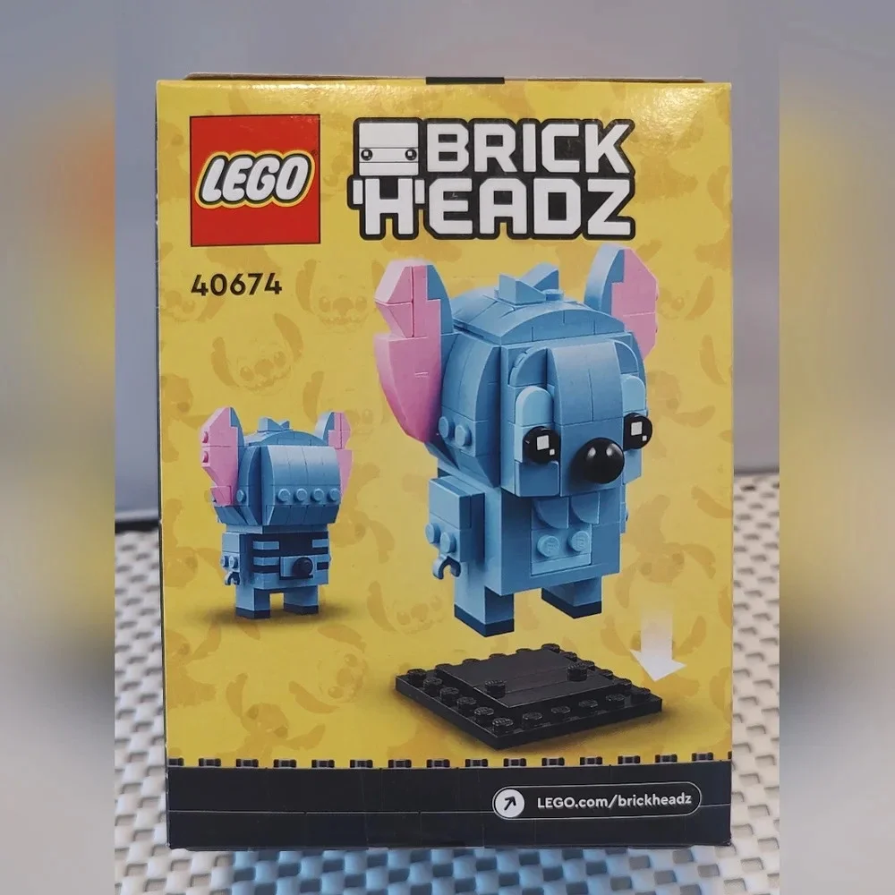 Lego Brick Headz 40674 Stitch #216 Blue Alien Lilo & Stitch NWT Building Toy Set